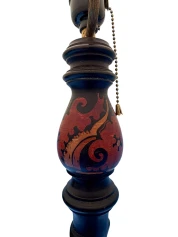 Art Deco Batik Floor Lamp by Hans Steinpatz, Dutch Design, 1920s